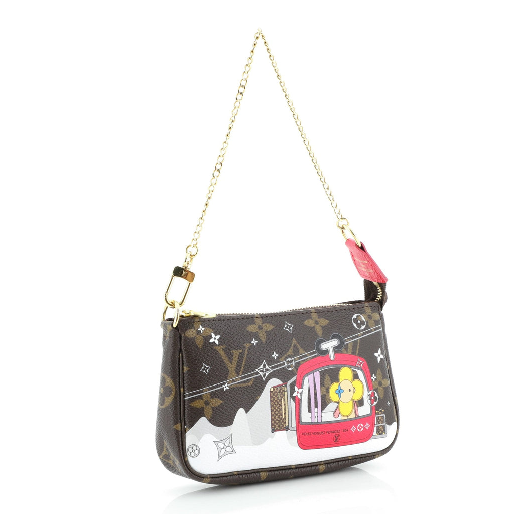 Pochette Accessoires Limited Edition Vivienne Holiday Monogram Canvas Mini