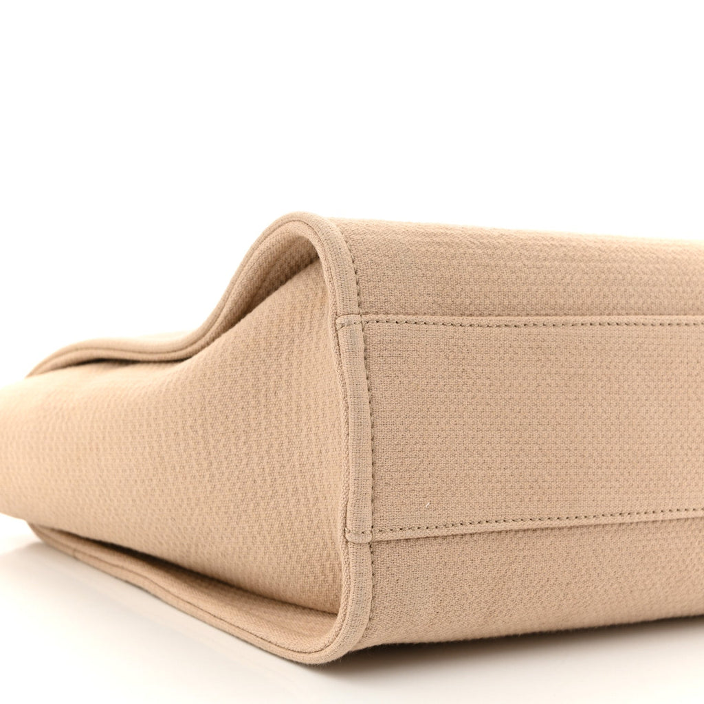 Mixed Fibers Small Deauville Tote Beige