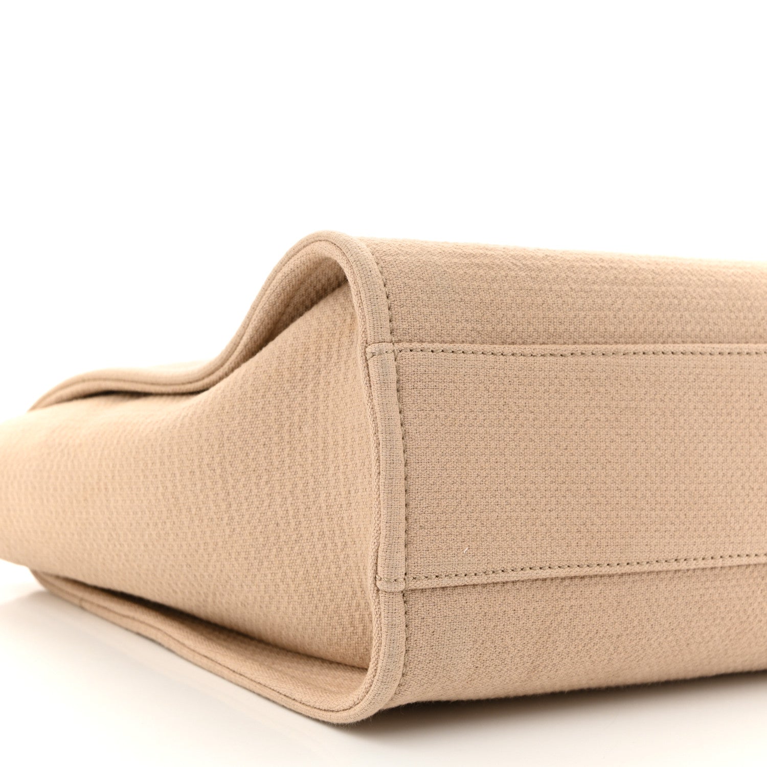 Mixed Fibers Small Deauville Tote Beige