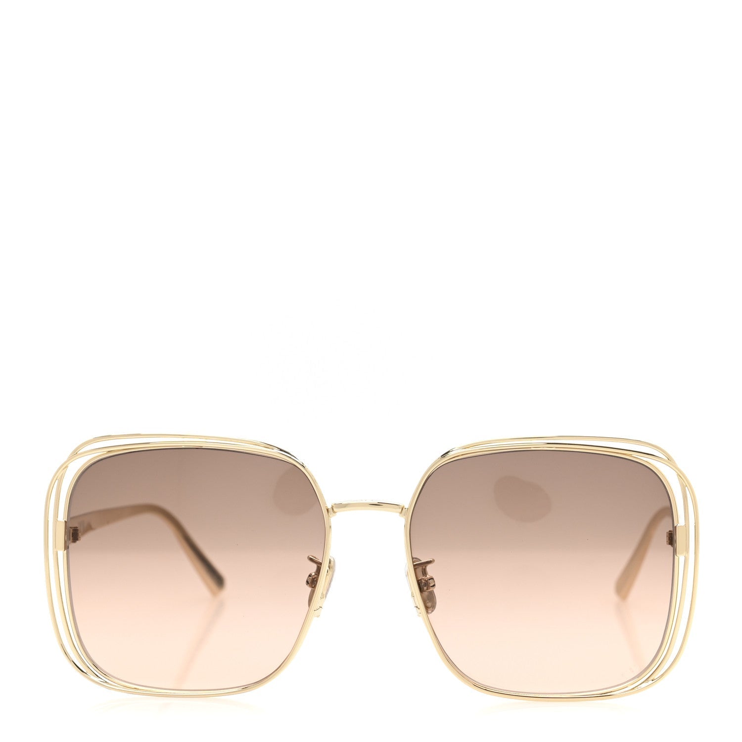 Metal FilDior S1U Square Sunglasses Gold