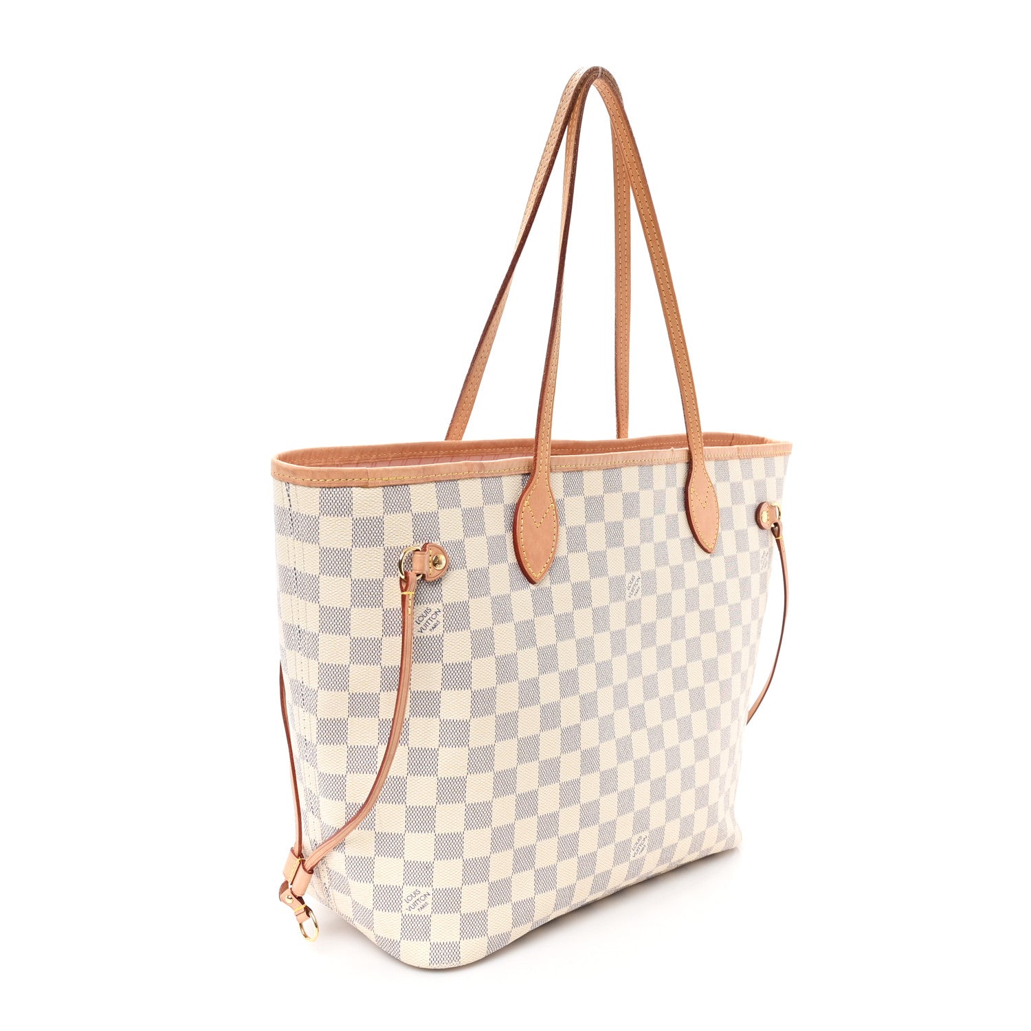 Damier Azur Neo Neverfull MM Rose Ballerine