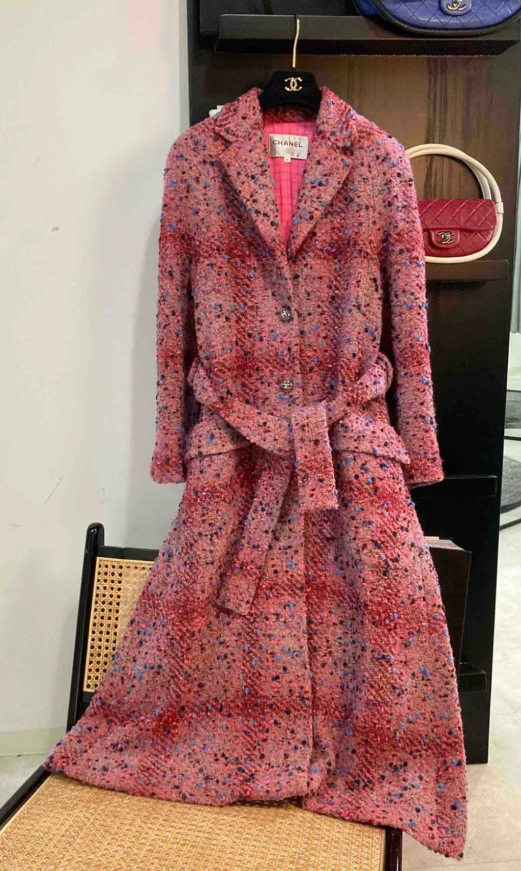 Chanel 22 Pink Long Coat