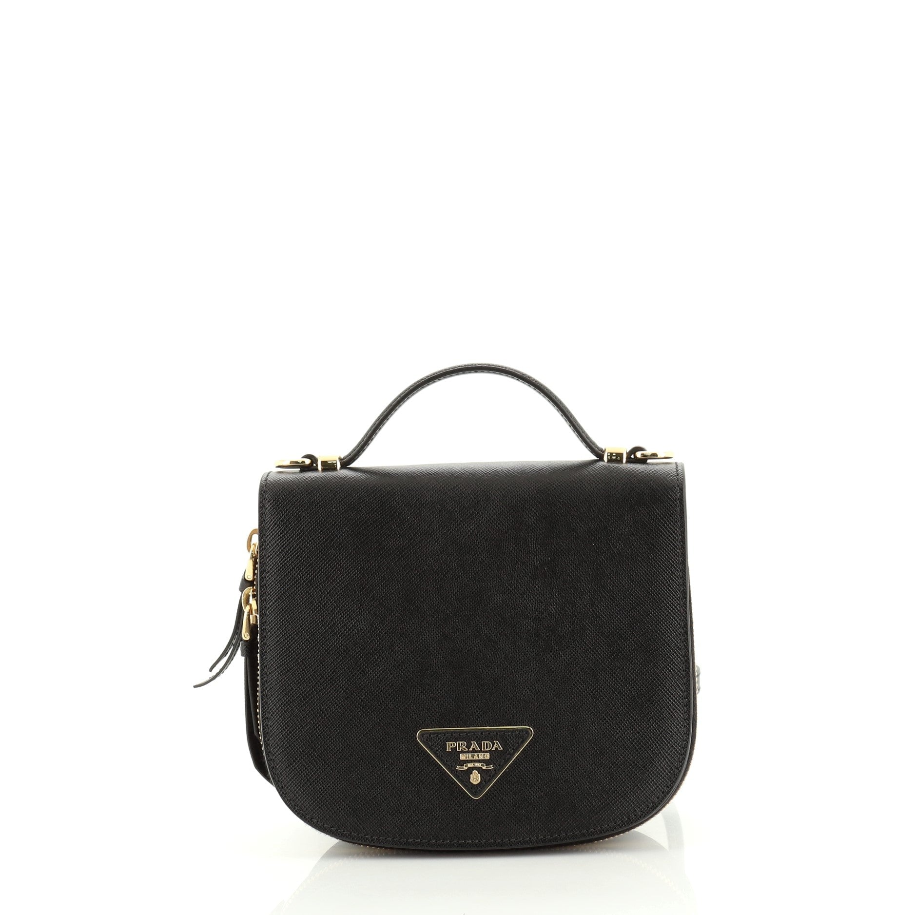 Odette Flap Backpack Saffiano Leather Mini