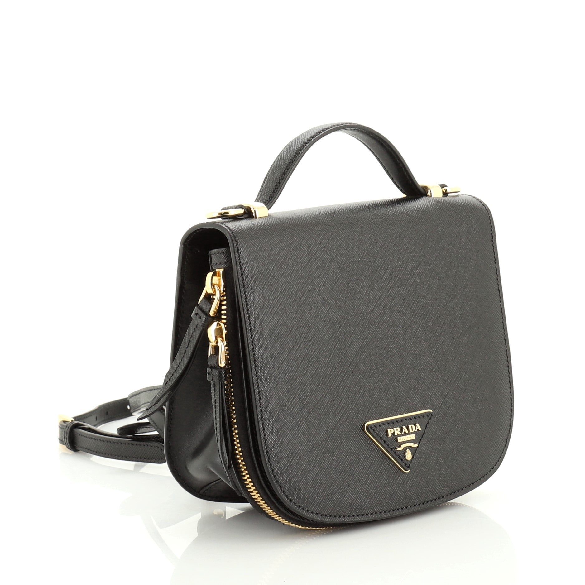 Odette Flap Backpack Saffiano Leather Mini
