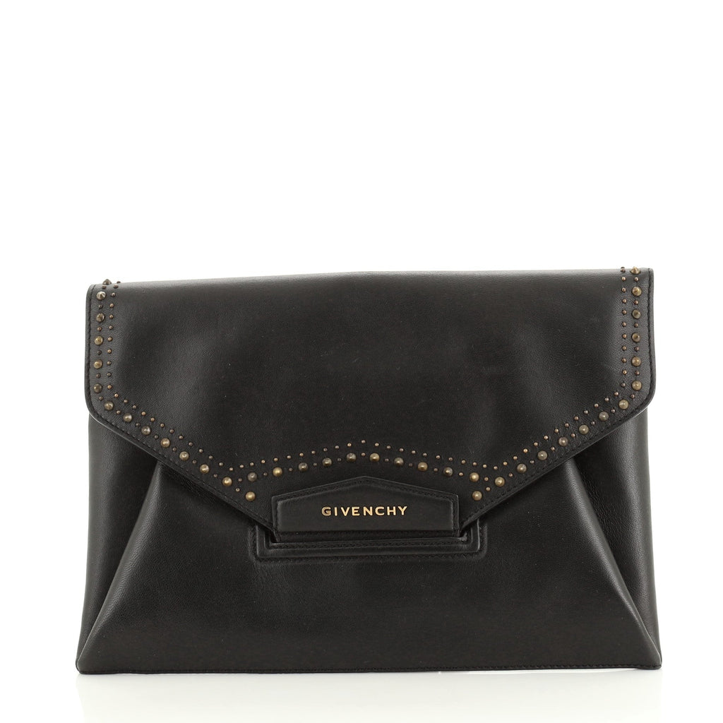 Antigona Envelope Clutch Studded Leather Medium