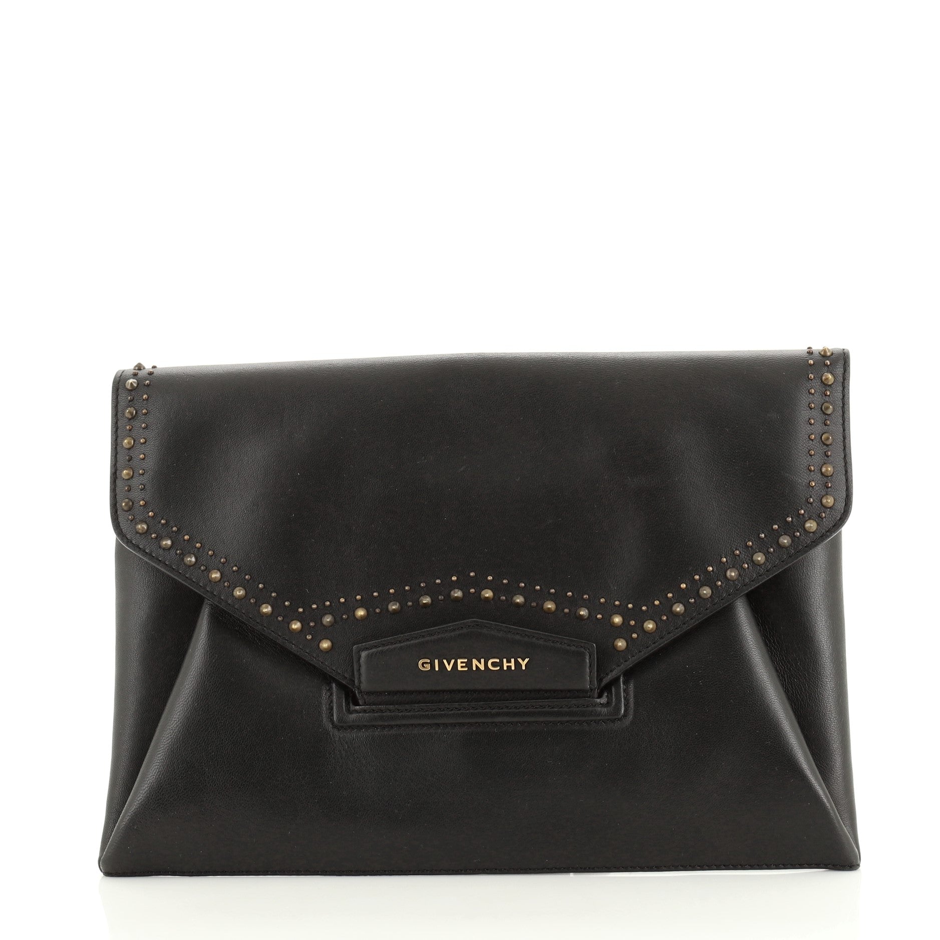 Antigona Envelope Clutch Studded Leather Medium