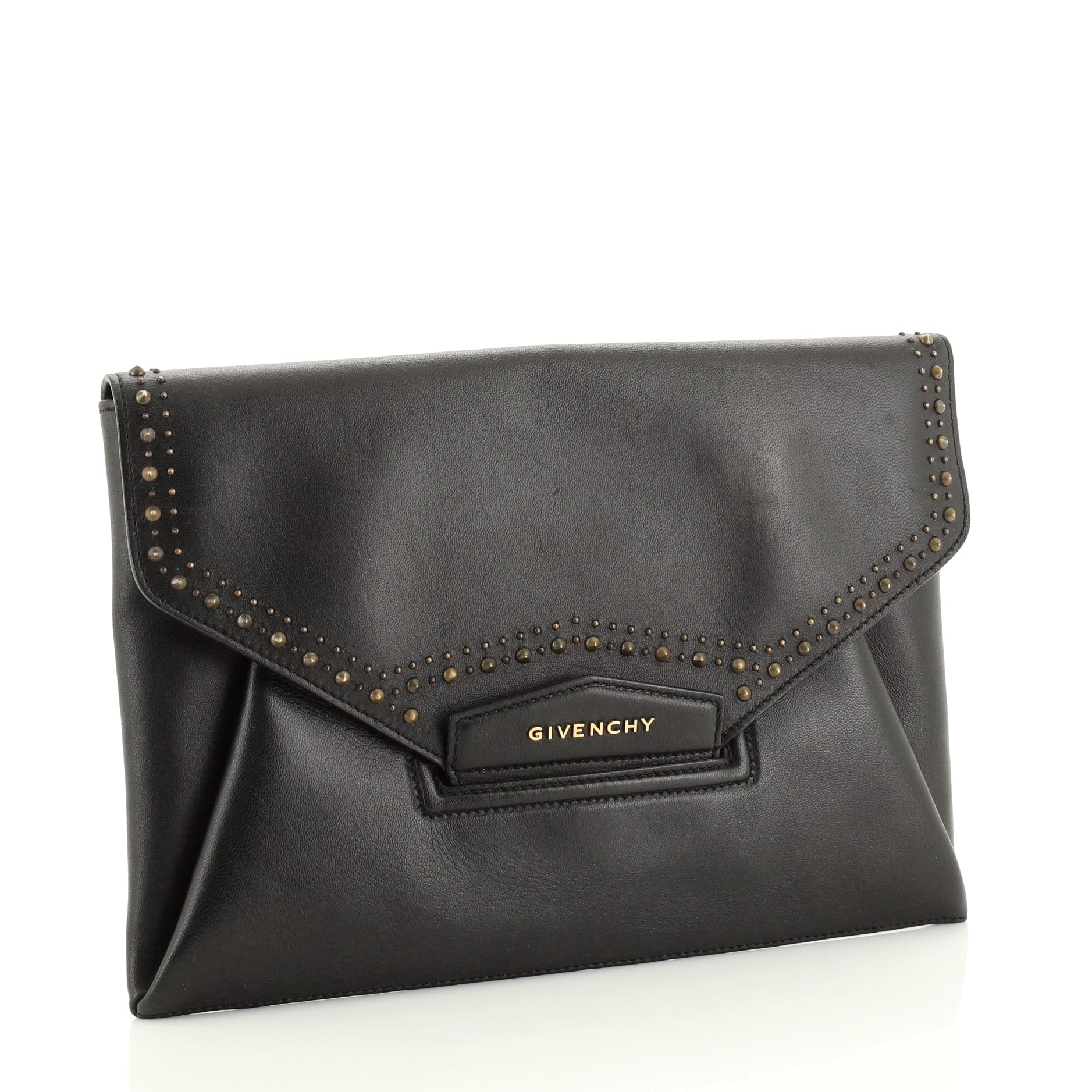 Antigona Envelope Clutch Studded Leather Medium