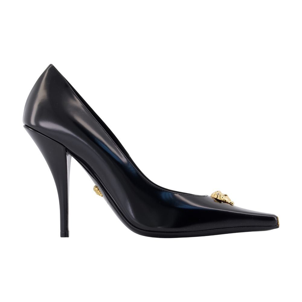 Women's T.105 Pumps - Versace - Leather - Black