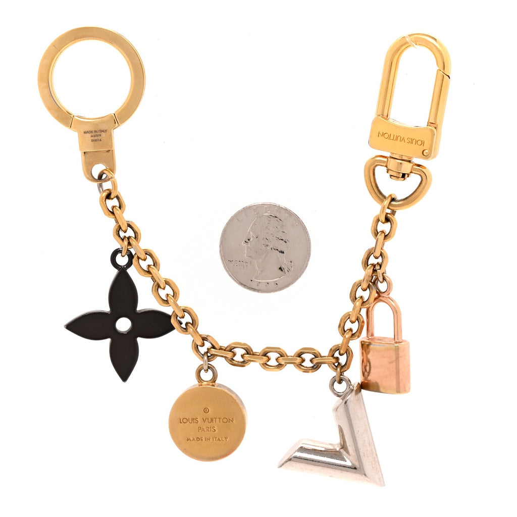 Metal Kaleido V Bag Chain Charm