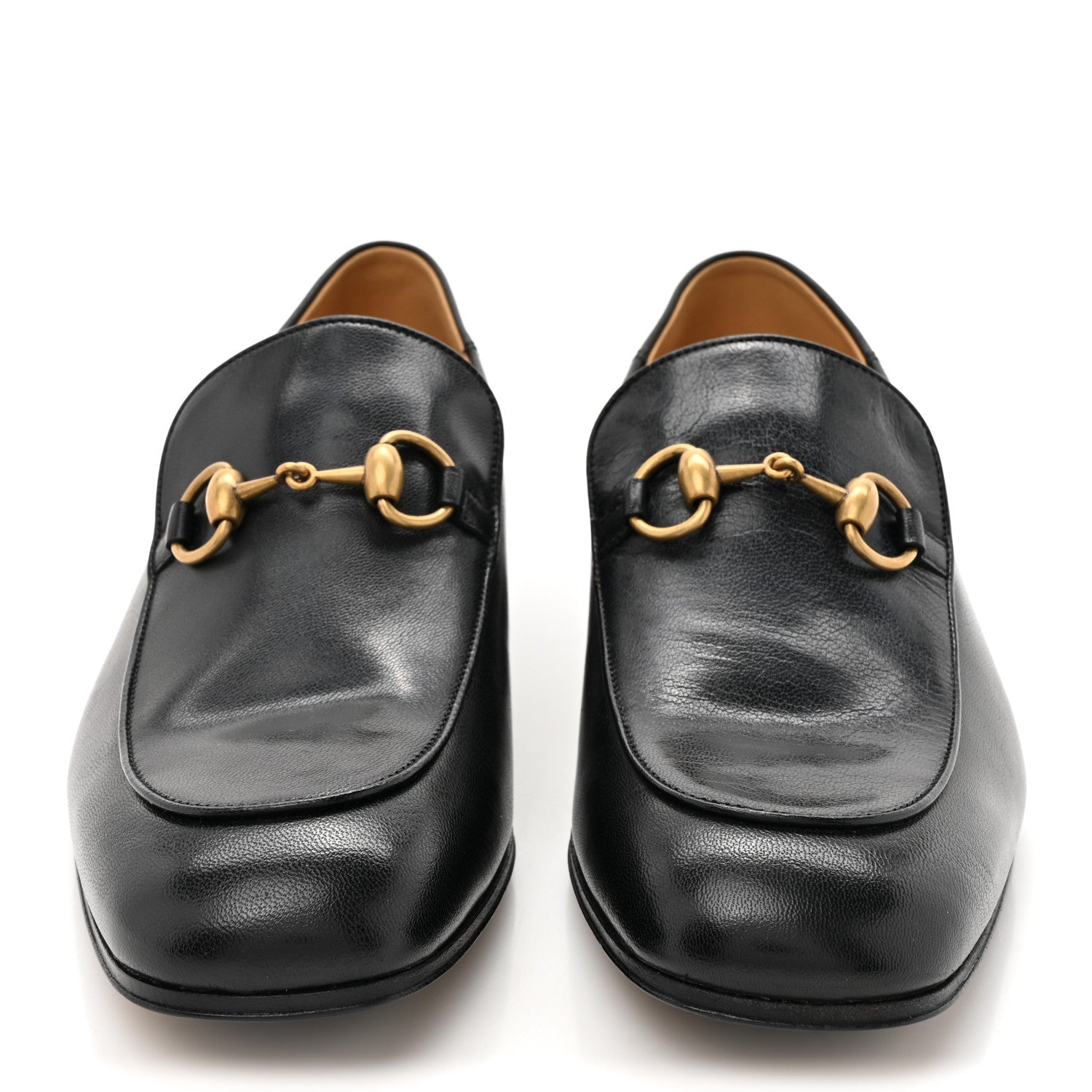 Goatskin Mens Horsebit Loafers 7 Black