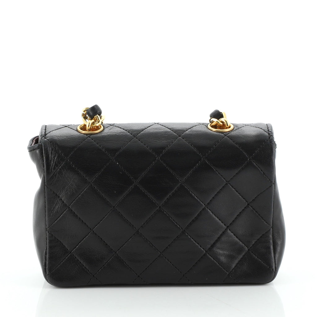 Vintage Square Flap Bag Quilted Calfskin Mini