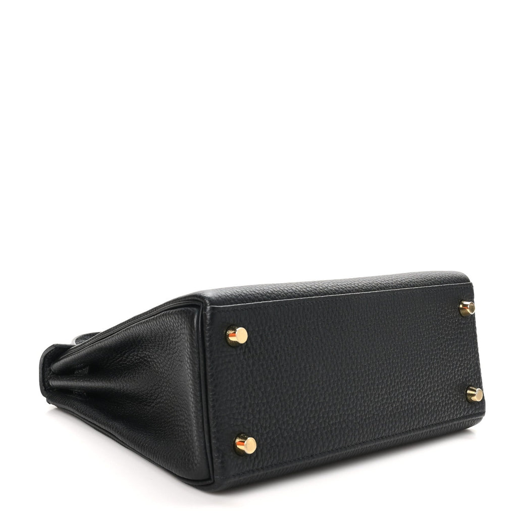 Togo Lizard Kelly Retourne Touch 25 Black
