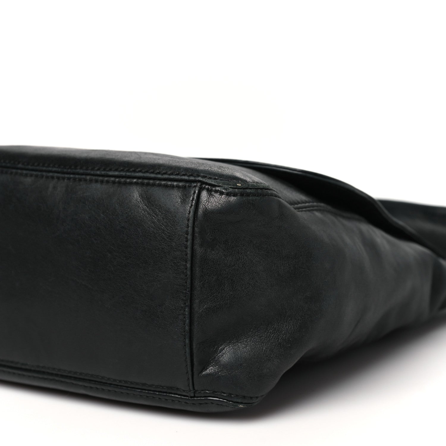 Lambskin CC Tassel Shoulder Flap Bag Black