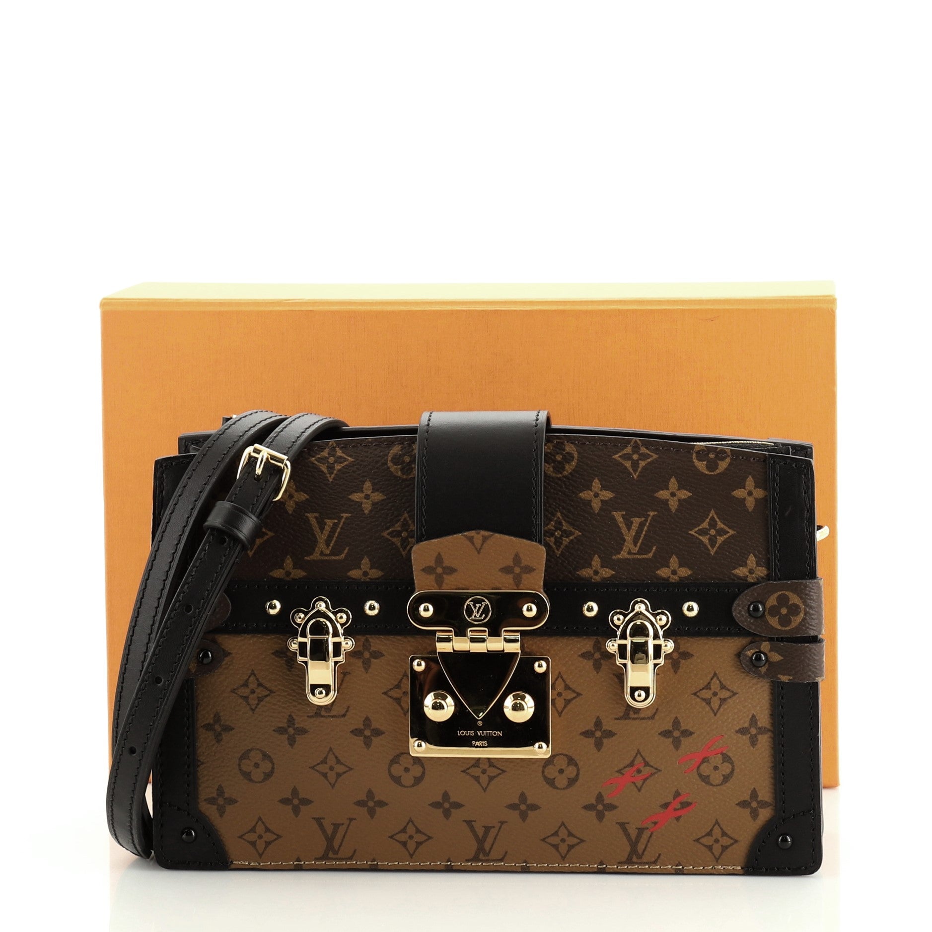 Trunk Clutch Reverse Monogram Canvas