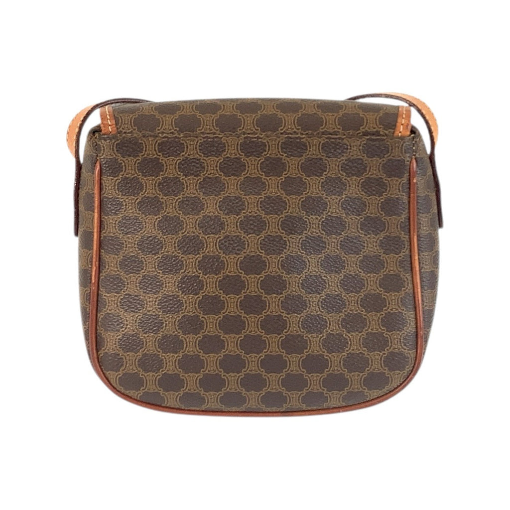 Besace Flap Bag Triomphe Coated Canvas Mini
