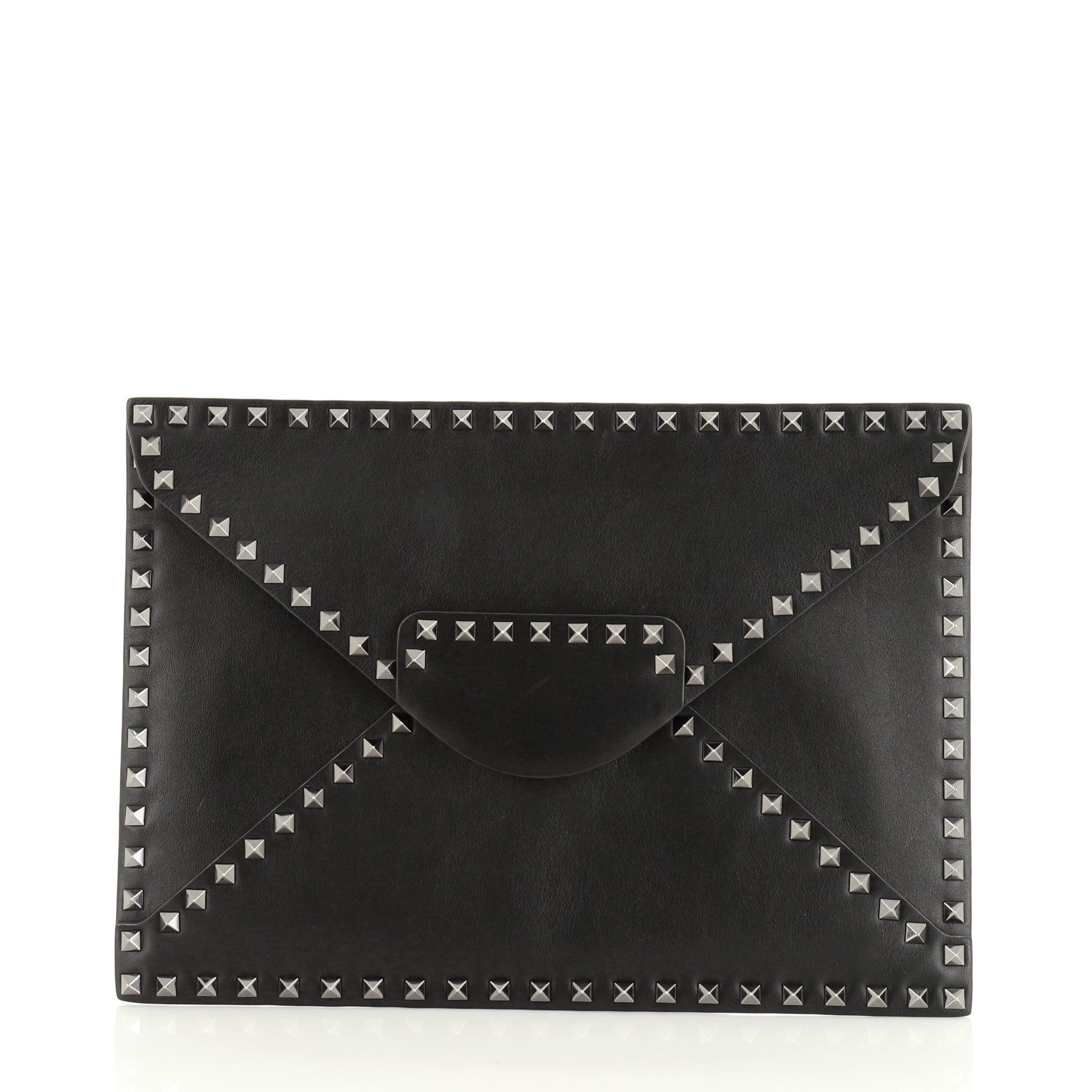 Rockstud Untitled Clutch Leather Medium