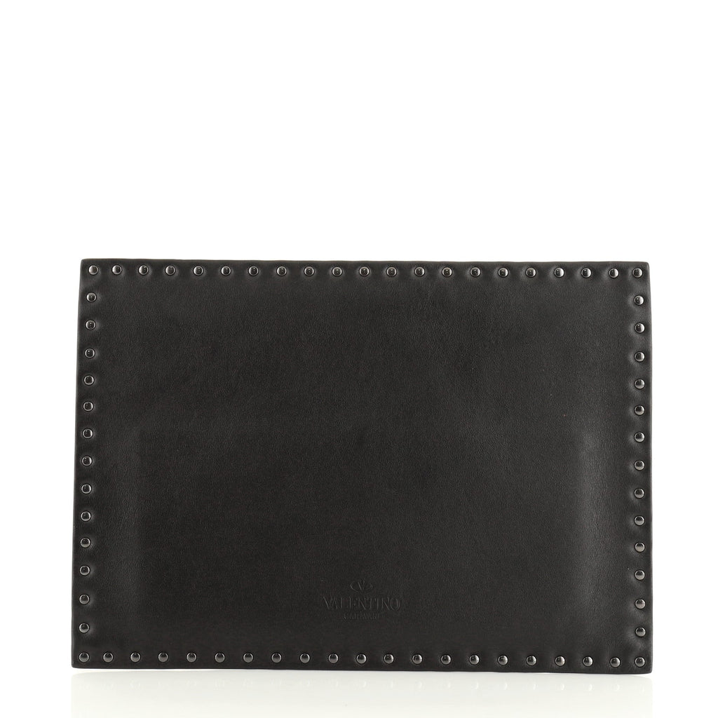 Rockstud Untitled Clutch Leather Medium