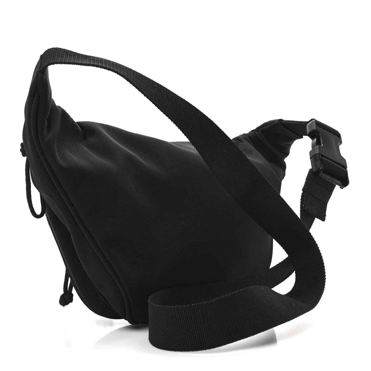 Nylon Canvas Logo Explorer Beltpack Black White