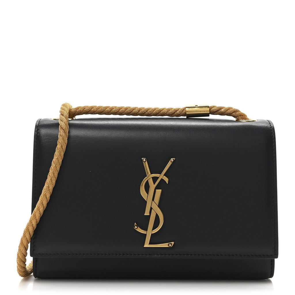 Calfskin Small Monogram Kate Satchel Deep Marine