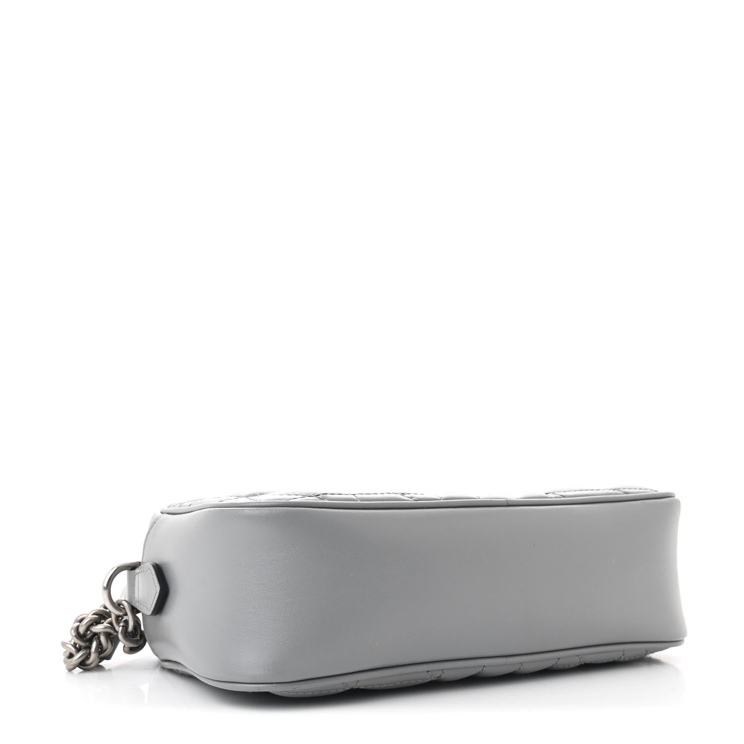 Calfskin Matelasse Aria Small GG Marmont Chain Shoulder Bag Deep Grey