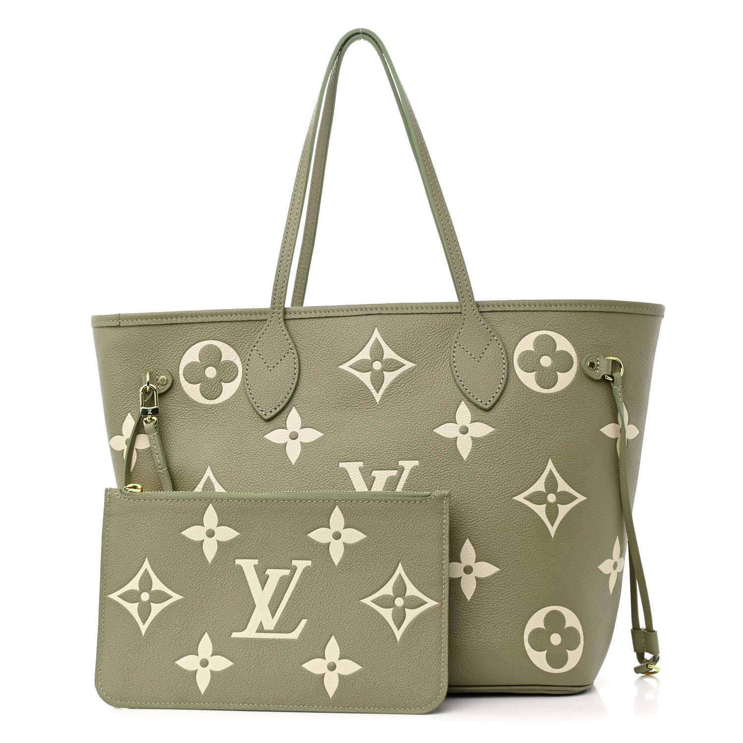 Empreinte Monogram Giant Neverfull MM Khaki Cream