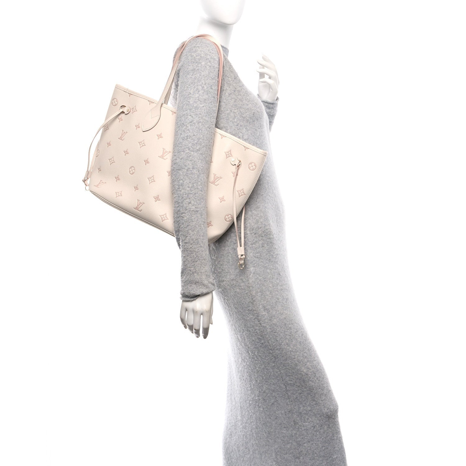Monogram Debossed Neverfull MM Eden