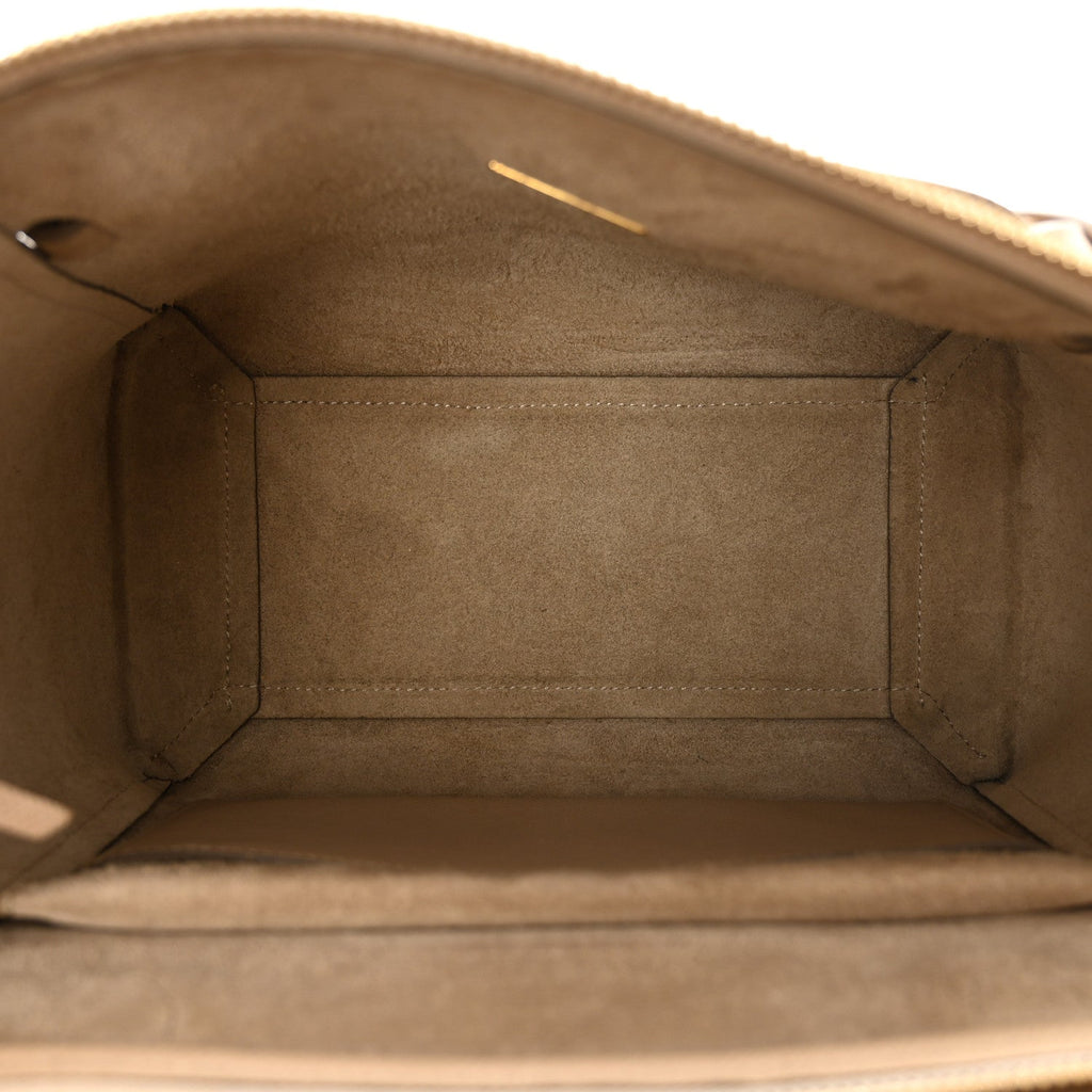 Grained Calfskin Micro Belt Bag Light Taupe