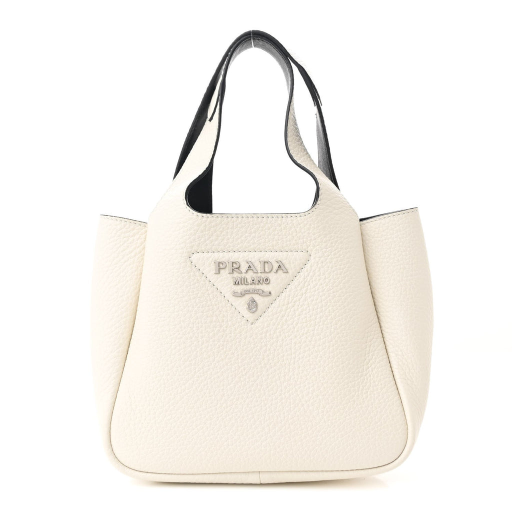 Vitello Daino Soft Mini Dynamique Tote Talco Black
