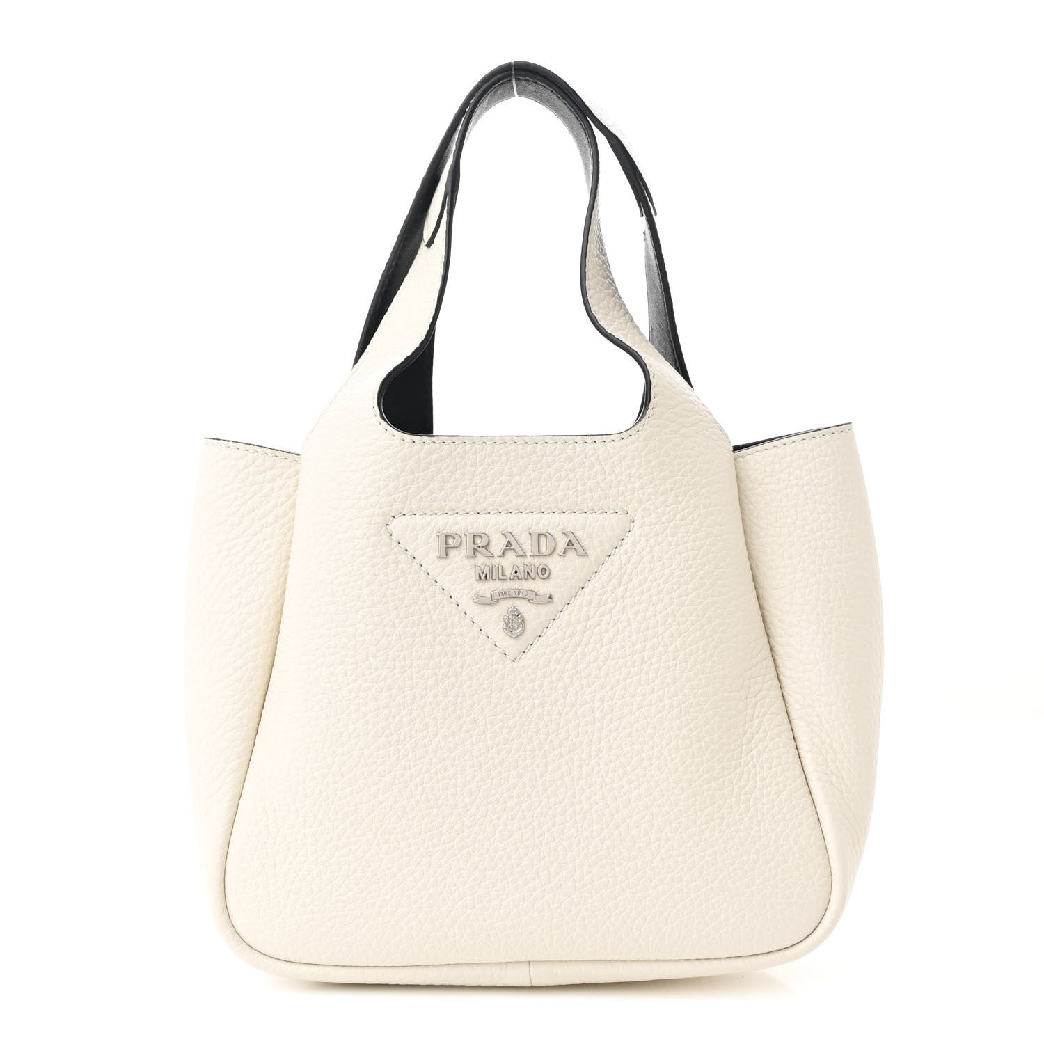 Vitello Daino Soft Mini Dynamique Tote Talco Black