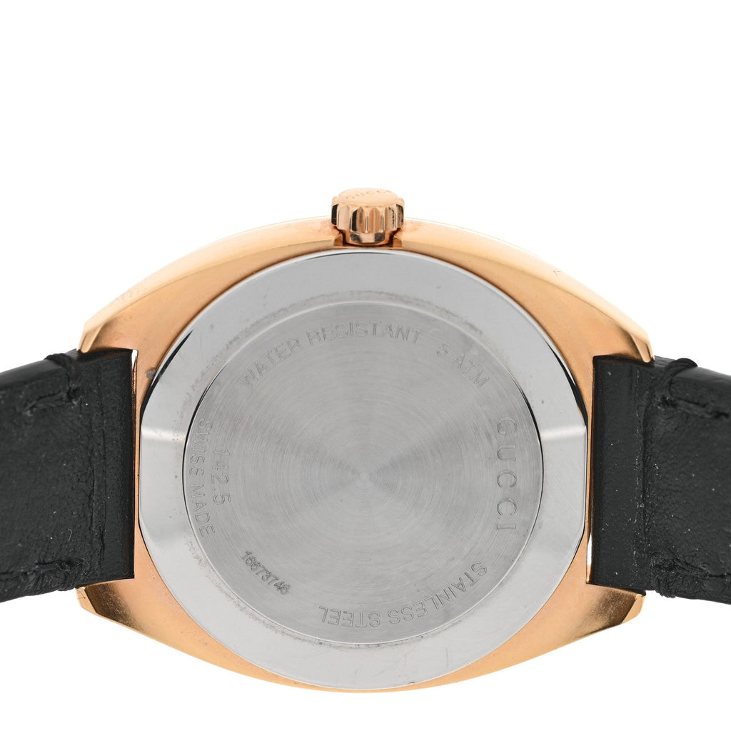 Stainless Steel Calfskin 29mm GG2570 Quartz Watch Black