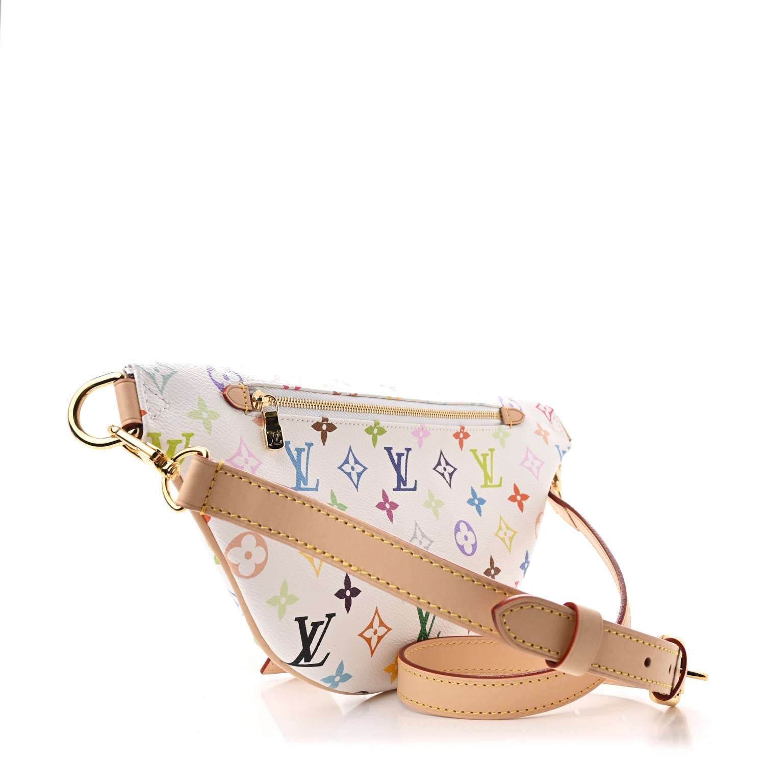 LV X TM Monogram Multicolor High Rise Bumbag White