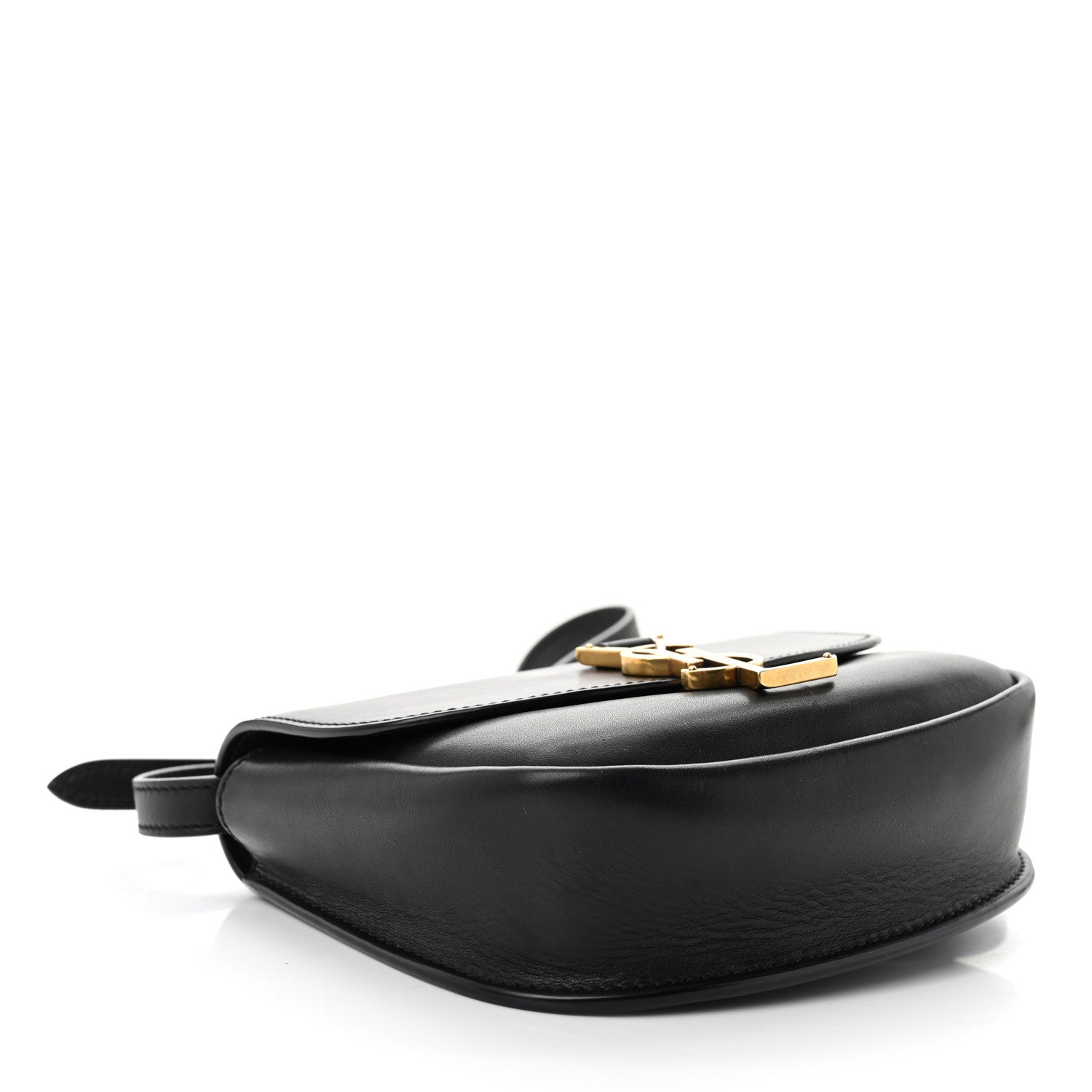 Smooth Calfskin Classic Monogram Small Kaia Satchel Black