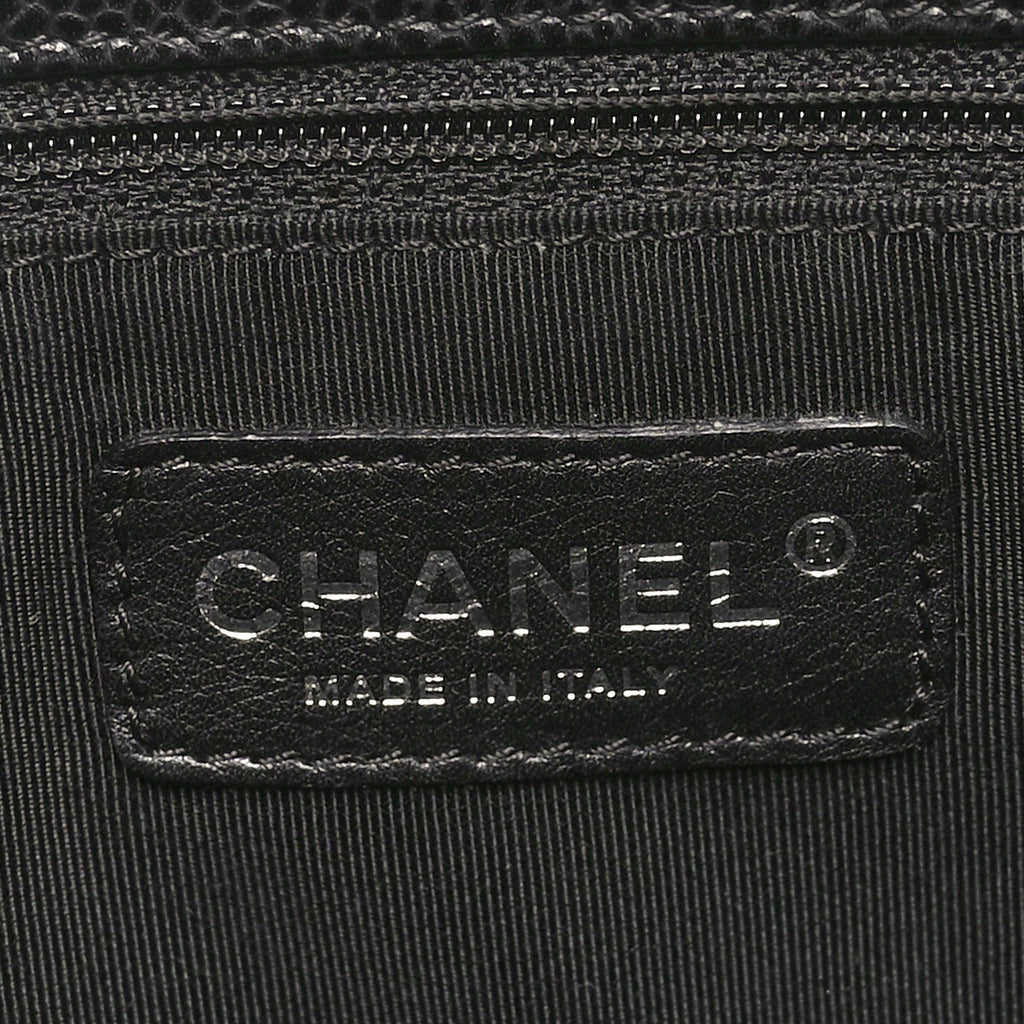 Caviar Quilted Grand Shopping Tote GST Black