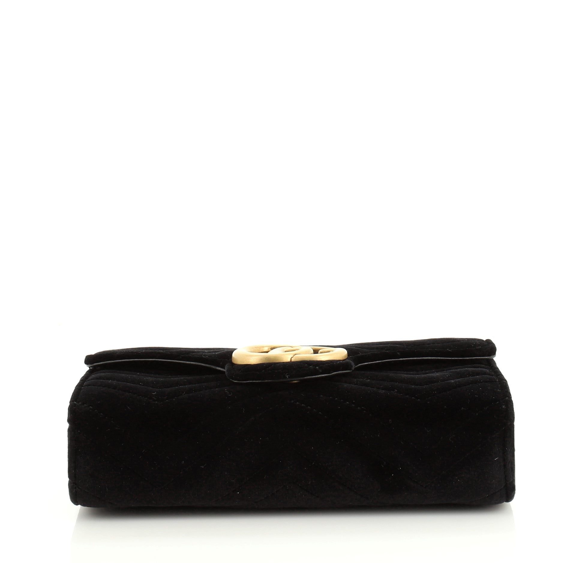 GG Marmont Chain Wallet Matelasse Velvet Mini