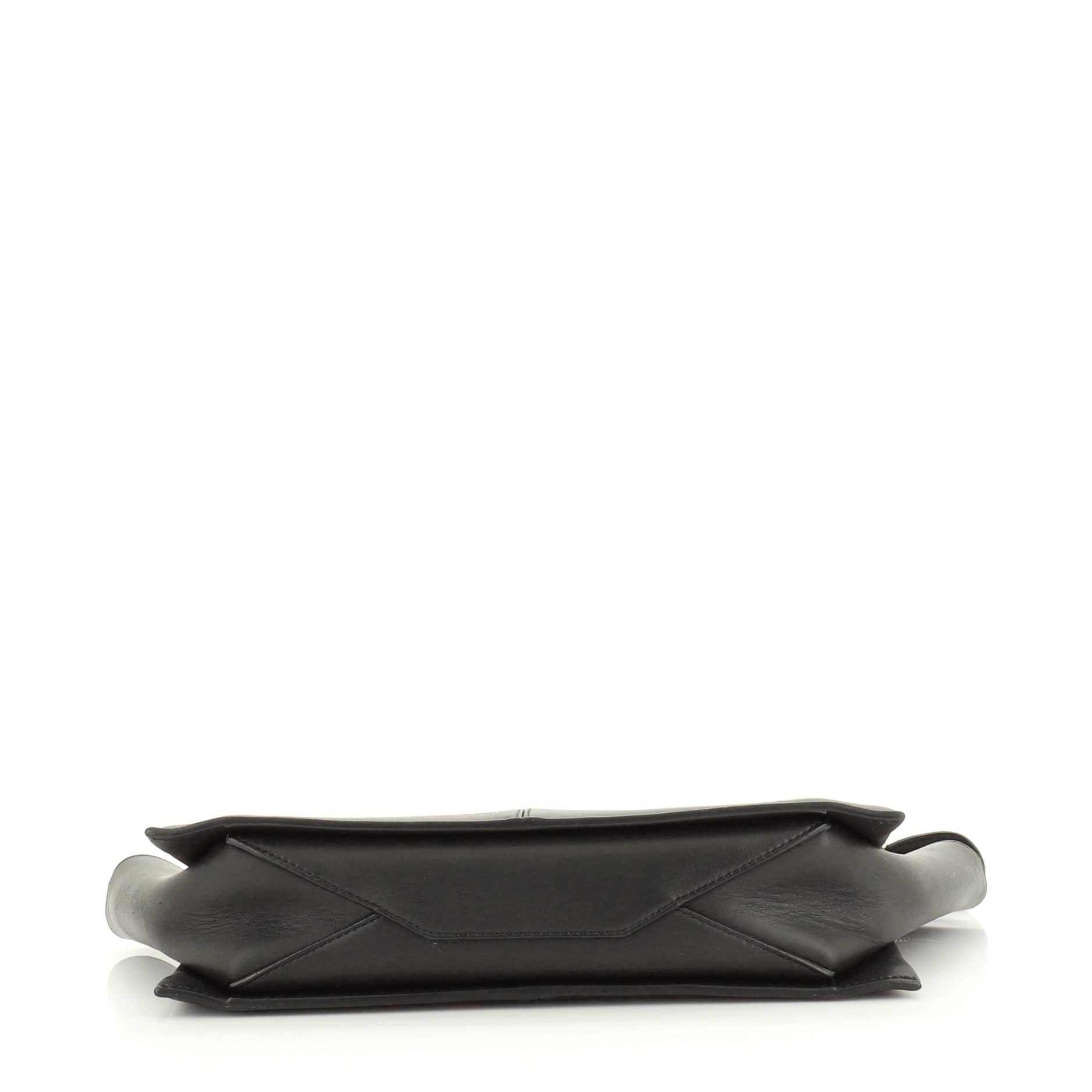Tri-Fold Clutch on Chain Smooth Leather