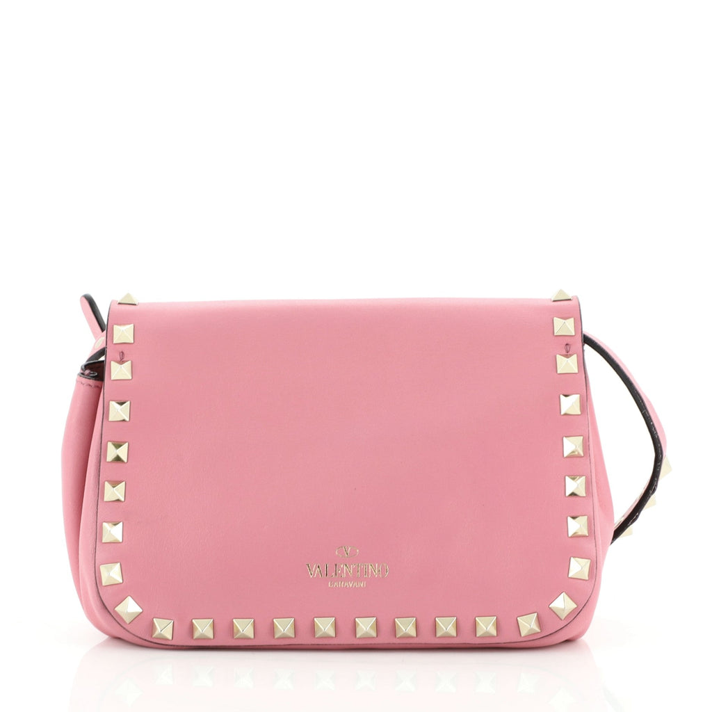 Rockstud Flip Lock Flap Bag Leather Mini