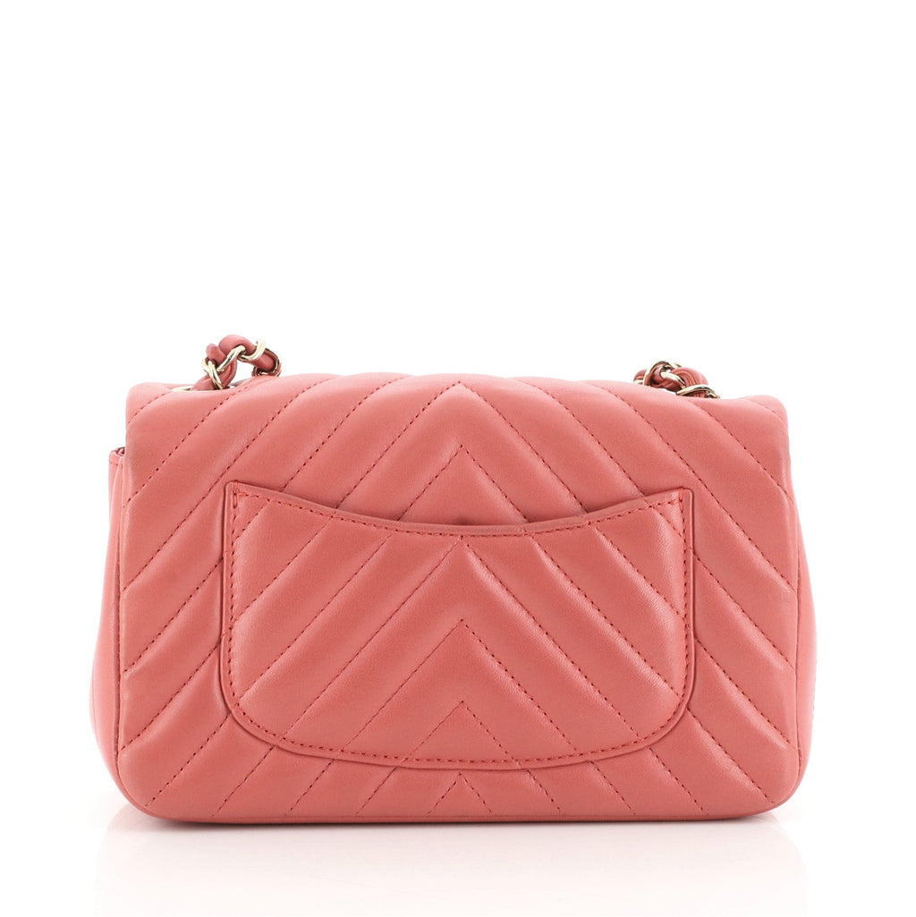 Classic Single Flap Bag Chevron Lambskin Mini