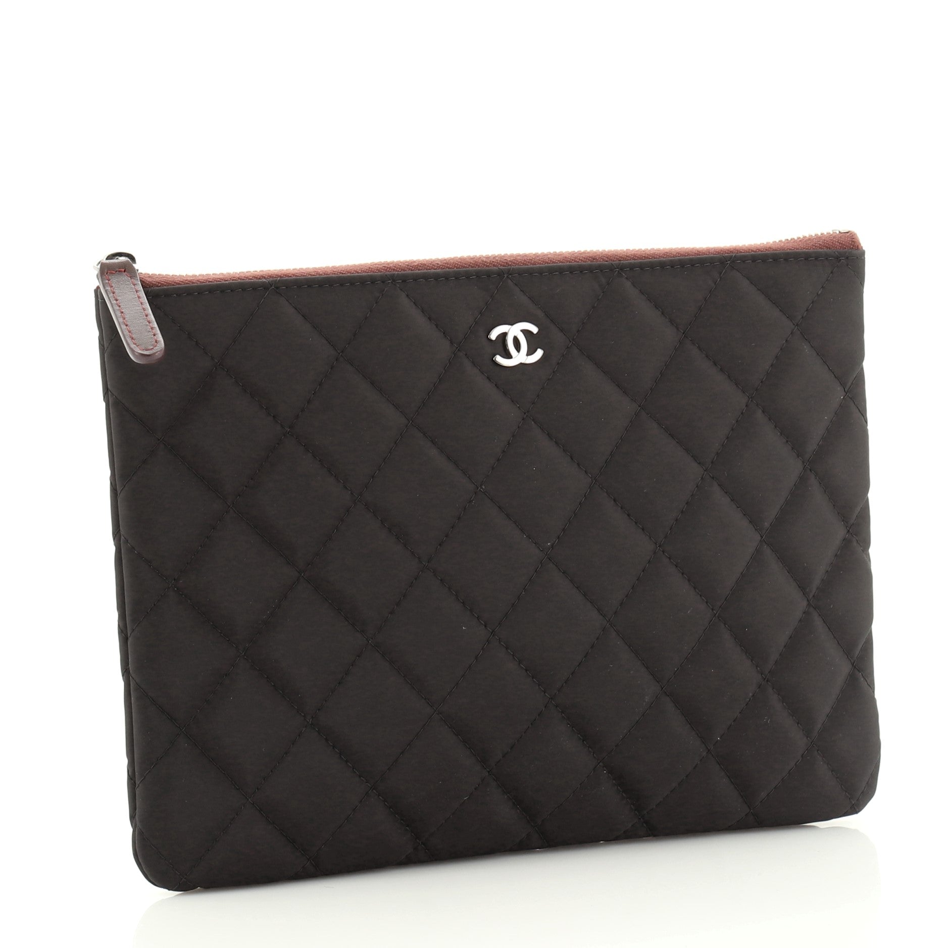 O Case Clutch Quilted Nylon Small
