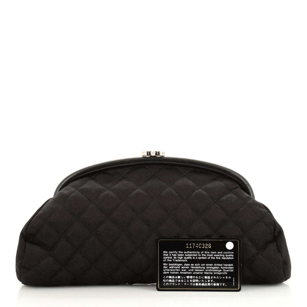 Timeless Clutch Quilted Satin