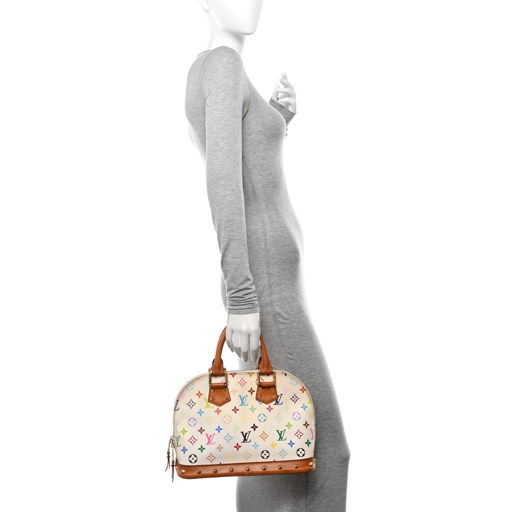 Monogram Multicolor Alma PM White