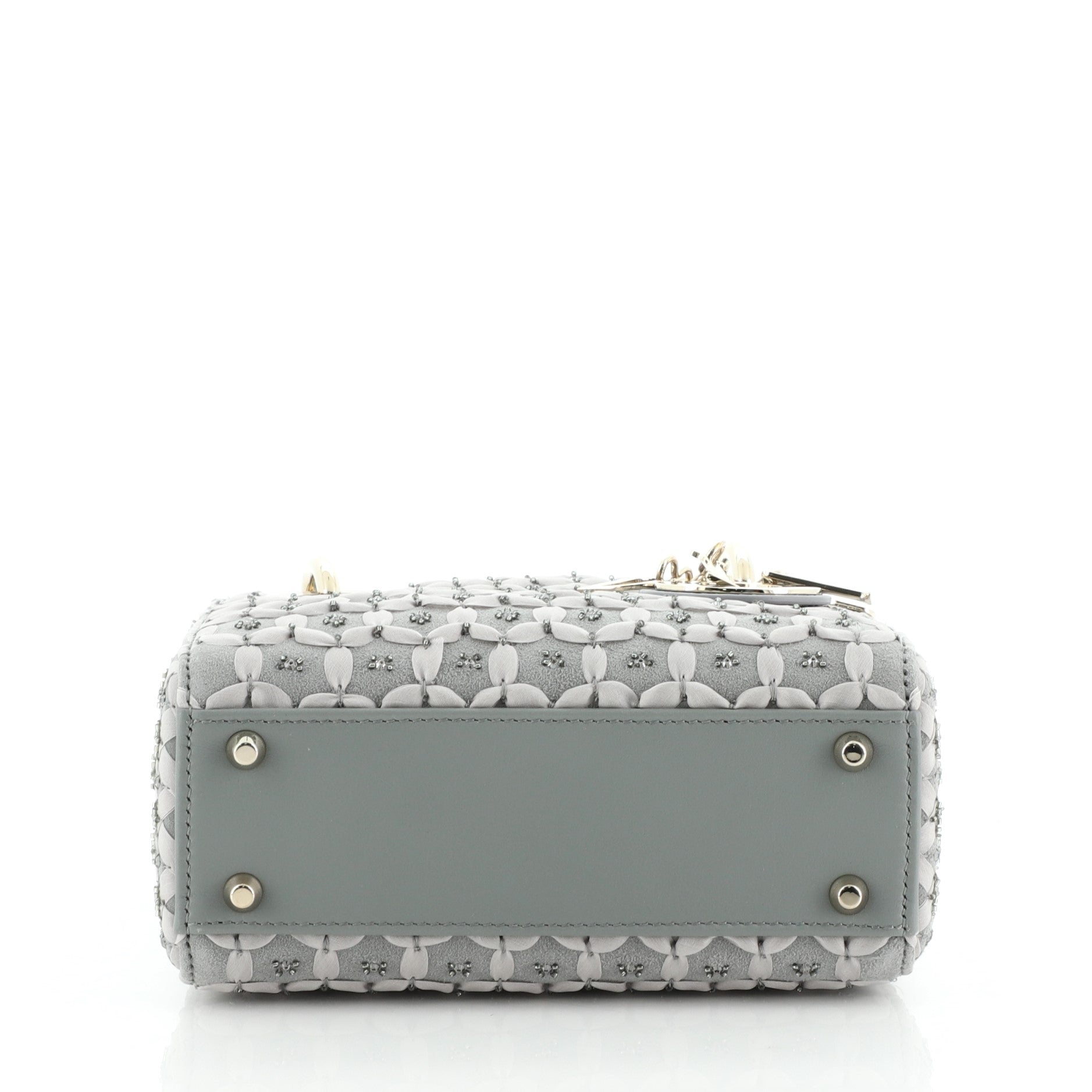 Lady Dior Chain Bag Embroidered and Beaded Suede Mini