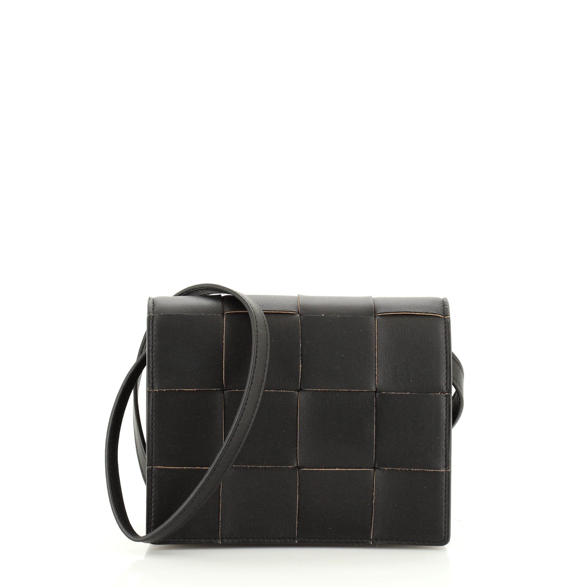 Cassette Crossbody Bag Maxi Intrecciato Leather Mini