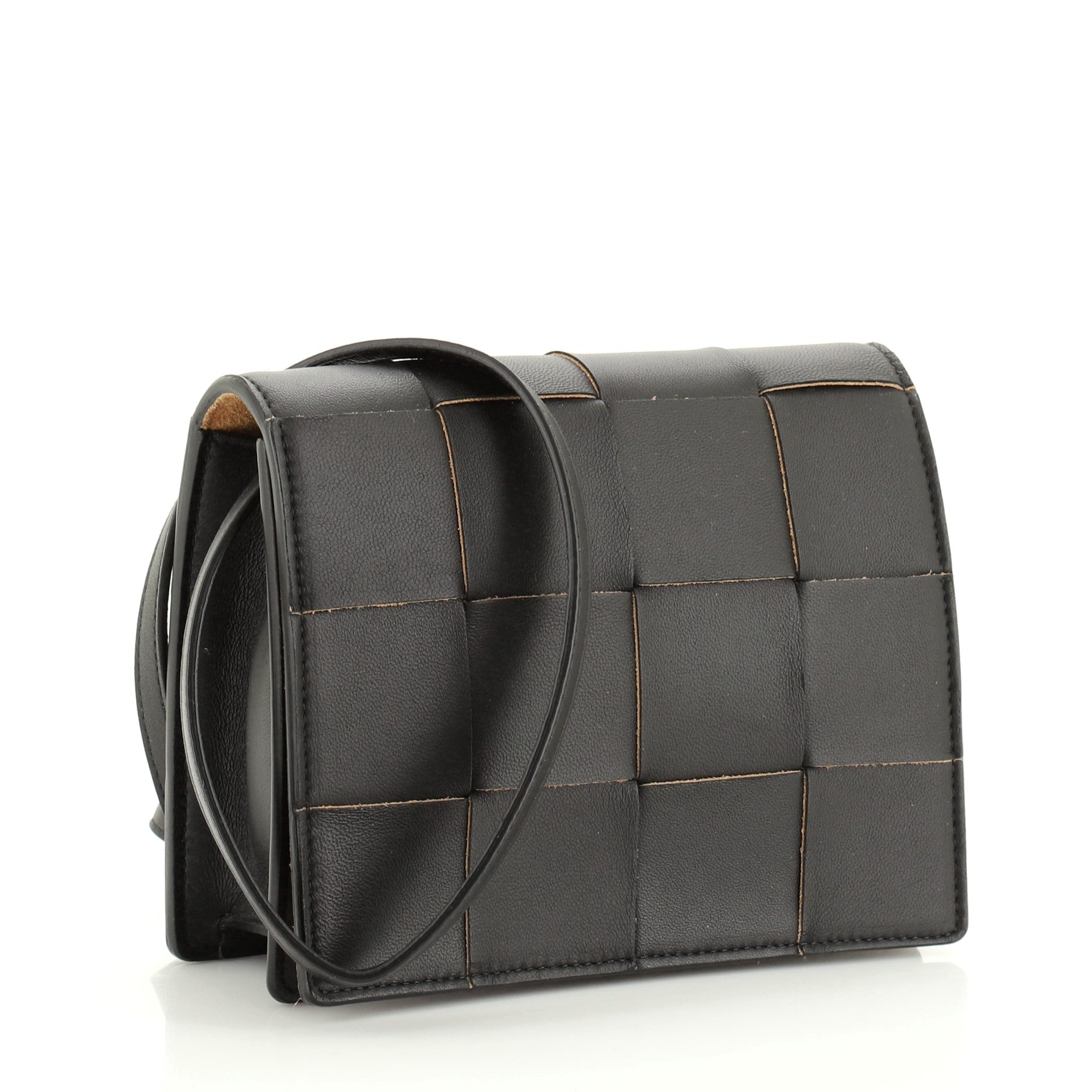 Cassette Crossbody Bag Maxi Intrecciato Leather Mini