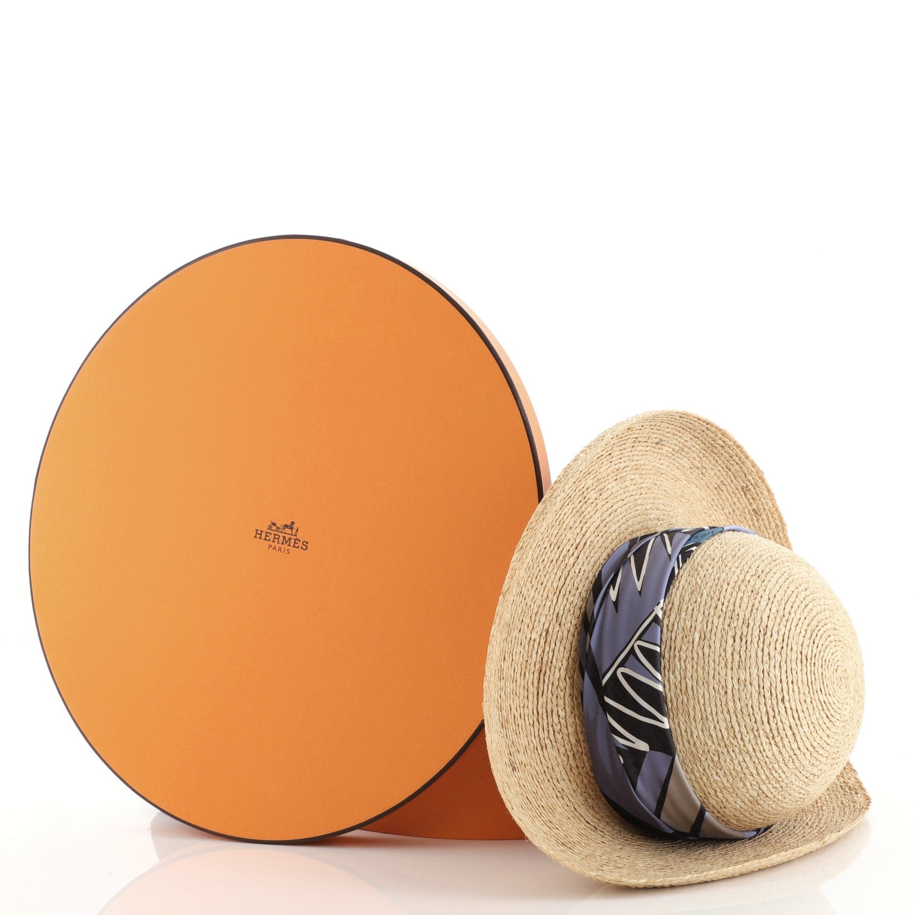 Scarf Sun Hat Woven Raffia XXL