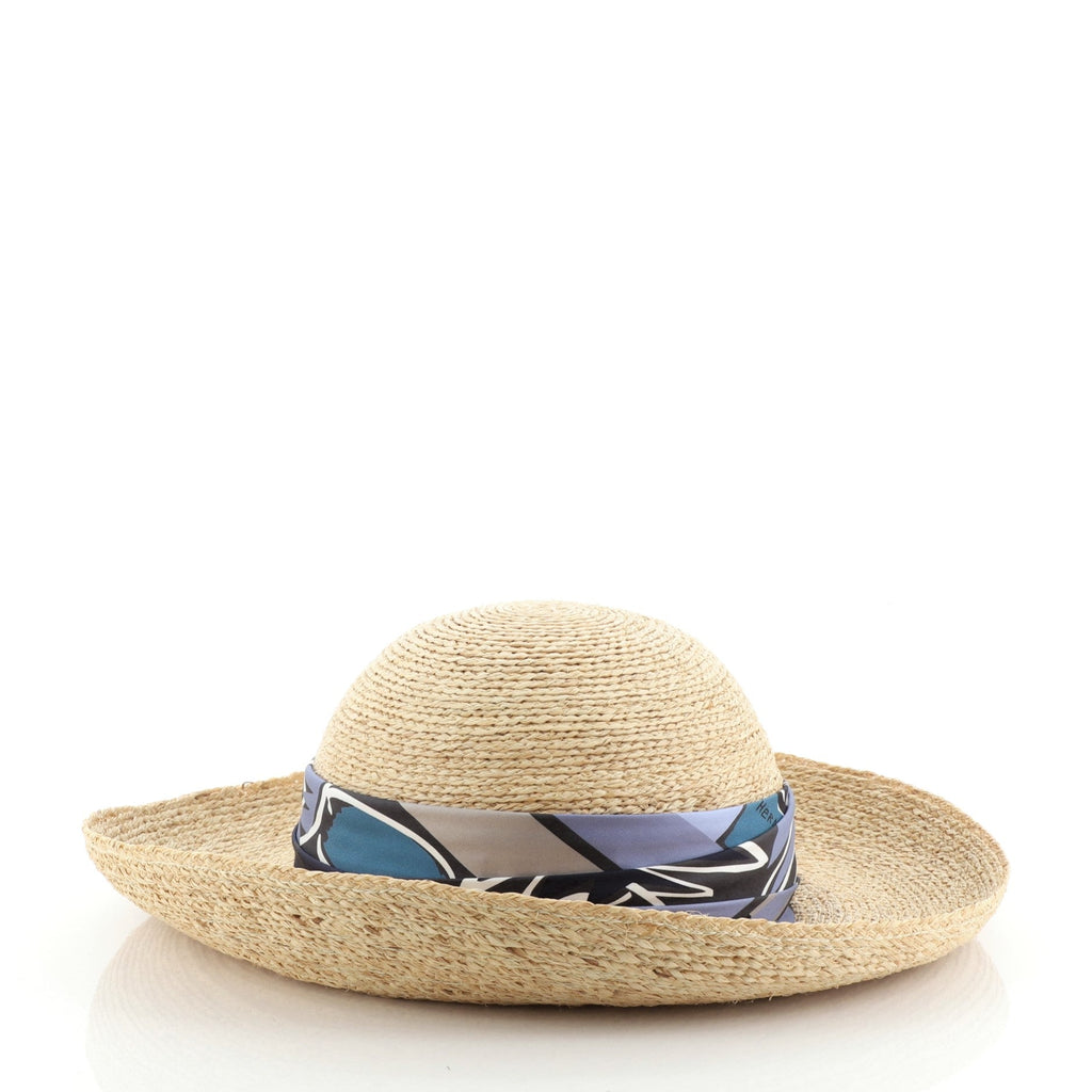 Scarf Sun Hat Woven Raffia XXL