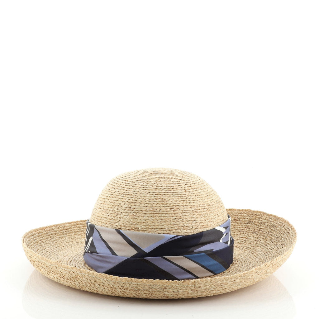 Scarf Sun Hat Woven Raffia XXL