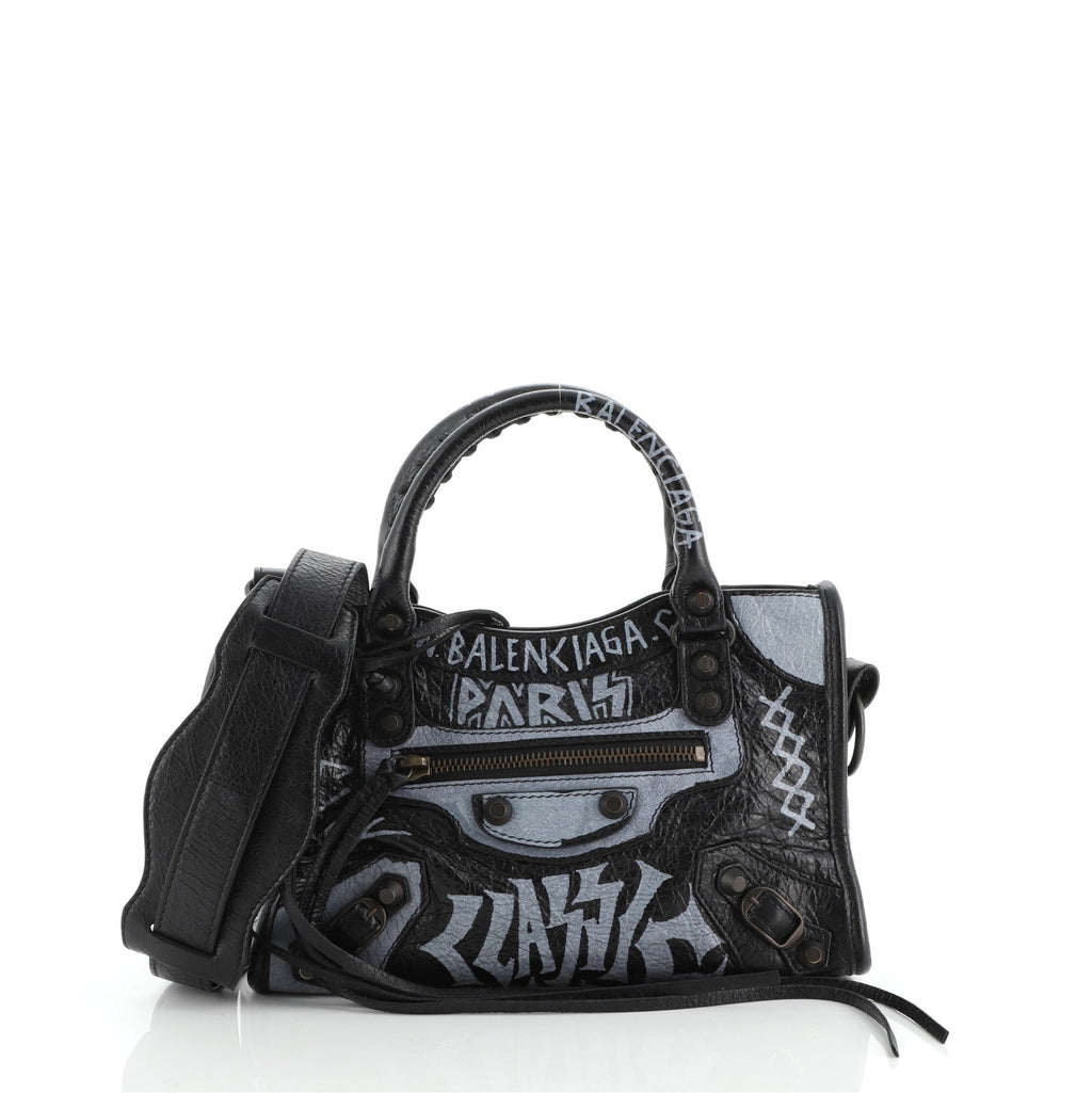 City Graffiti Classic Studs Bag Leather Mini