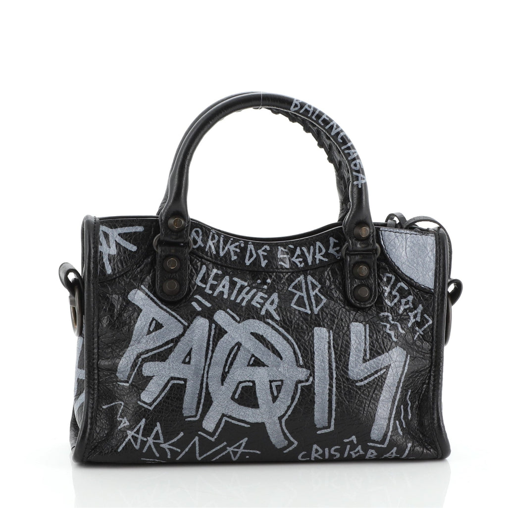 City Graffiti Classic Studs Bag Leather Mini