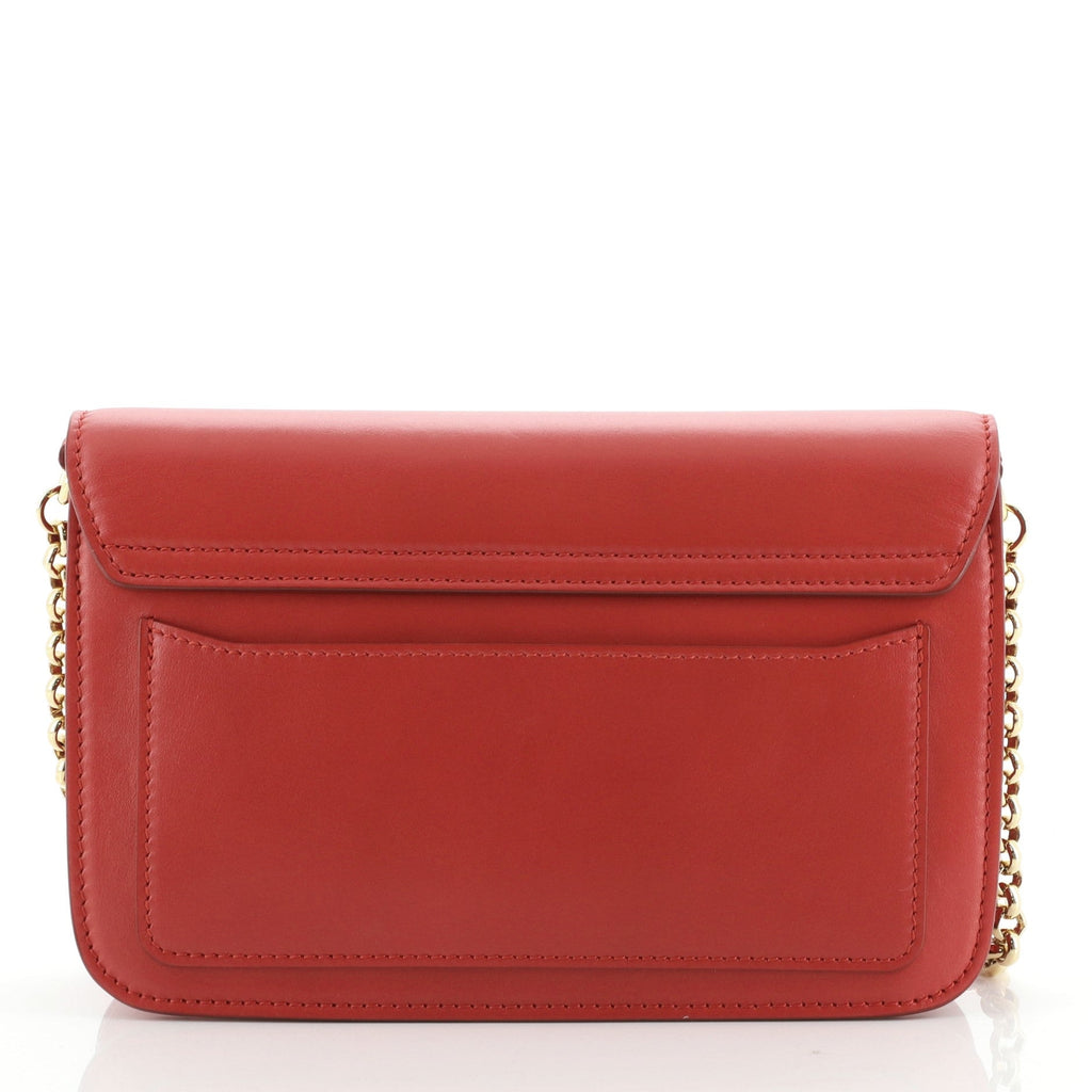 C Chain Clutch Leather