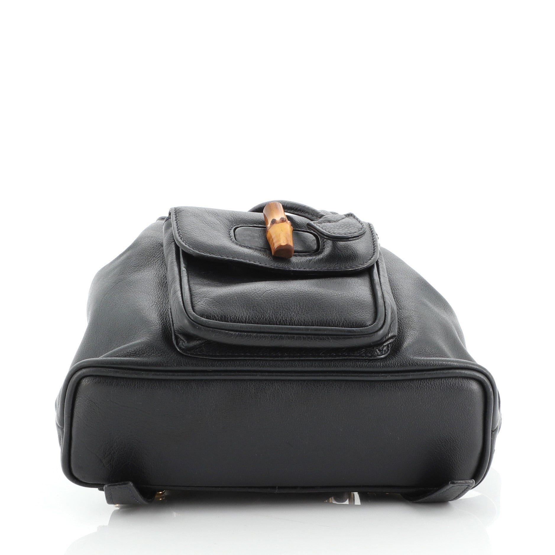 Vintage Bamboo Backpack Leather Mini